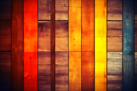 Fancy vintage wooden plank background created with generative AI technologyの素材