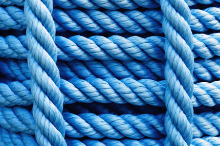 Ropes and knots sailing background created with generative AI technologyの素材