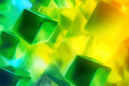 Surreal three dimensional glass background texture created with generative AI technologyの素材