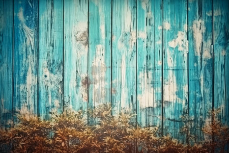 A background of colourful wooden boards in vintage lookの素材