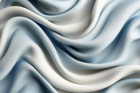 Wavy fabric background texture created with generative AI technologyの素材