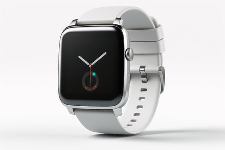 A smart watch isolated on a white backgroundの素材