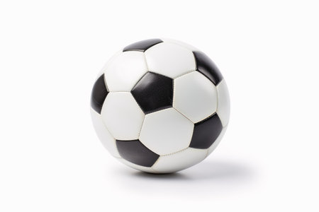 A soccer ball isolated on a white backgroundの素材
