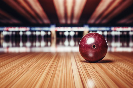 A bowling sports backgroundの素材