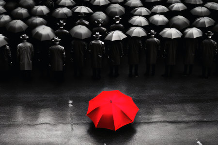 Standing out from the crowdの素材