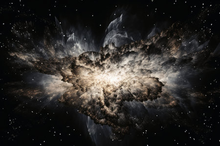 The big bang explosion at the start of the universeの素材