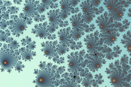 Beautiful zoom into the infinite mathematical mandelbrot set fractalの写真素材
