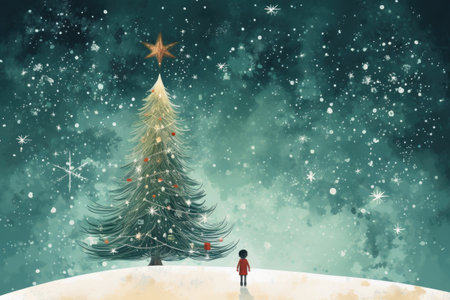 A festive christmas artwork backgroundの素材