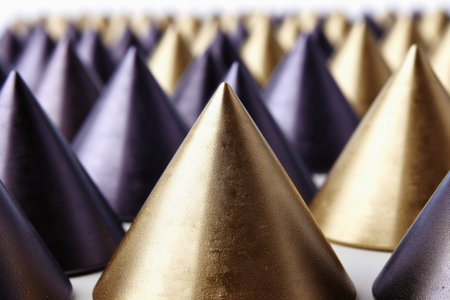 Colorful three dimensional pyramid background textureの素材