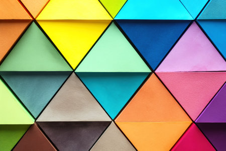 Colorful three dimensional pyramid background textureの素材