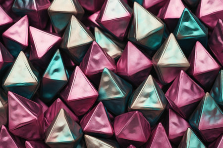 Colorful three dimensional pyramid background textureの素材