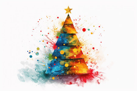 A festive christmas artwork backgroundの素材