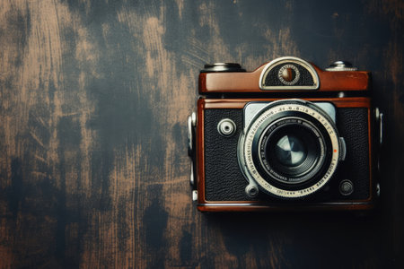 A vintage photography and  camera backgroundの素材