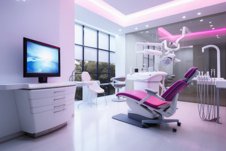 A hypermodern treatment room for dentistryの素材