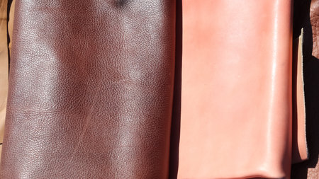 Surface texture of old crumpled leather