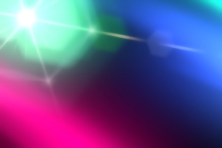 Colorful lens flare effect creating a vibrant and dynamic background, ideal for digital art and...