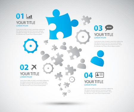 Infographic business options brochure vector illustrationのイラスト素材