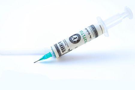 A photo from an allegoric series dealing with the banking crisis in the US, September 2008の写真素材