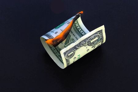 A photo from an allegoric series dealing with the banking crisis in the US, September 2008
