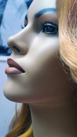 A photo of an old decorative dollの写真素材