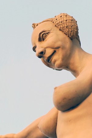 Views of Meersburg, a very old medieval town located at the Lake Constance, Baden-Wuerttemberg, Germany. の写真素材