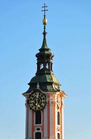 The baroque Birnau monastery church at the shore of Lake Constance