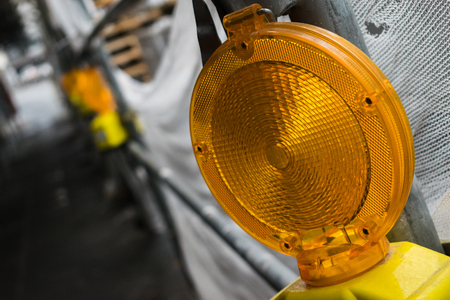 Construction site lightの写真素材