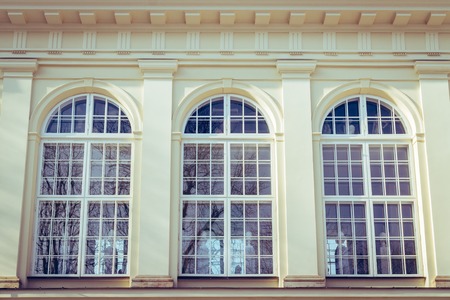 Old Windows Of Palace In Warsaw