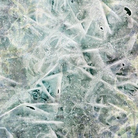 Ice texture with a colorful effectの写真素材