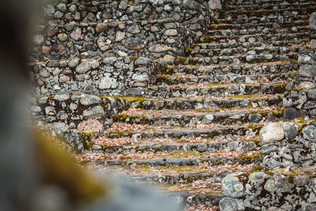 Outdoor steps made of stones