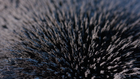 The natural phenomenon of magnetism ferrofluidic substances under the action of a neodymium magnet...