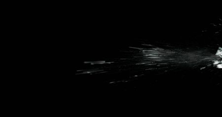 Real frost on a window. Frostwork pattern ice crystals on black background. Dark surface with abstract ice structure makes to overlay or add a frost effect.の写真素材