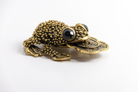 Money and luck frog - Feng Shui item for wealthの写真素材