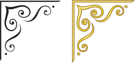 Vector decorative design elements. This is a vector image - you can simply edit colors and shapes.のイラスト素材