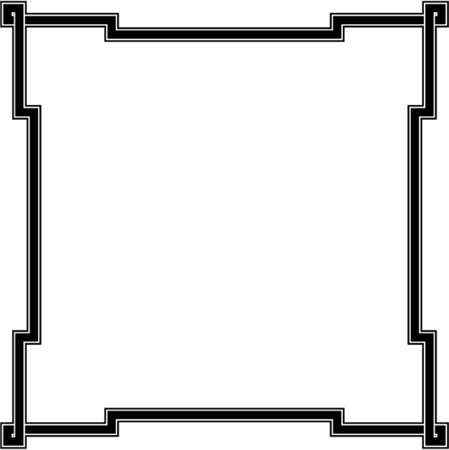 Vector decorative frame. This is a vector image - you can simply edit colors and shapesのイラスト素材