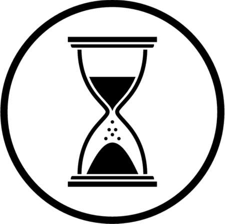 Hourglass. This is a vector image - you can simply edit colors and shapesのイラスト素材