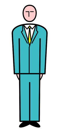 Business Man. Vector Illustrationのイラスト素材