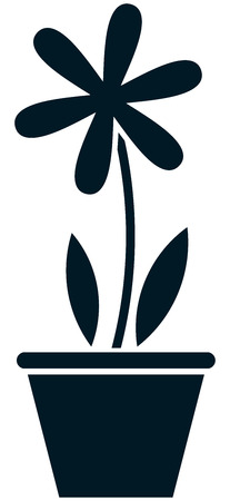 Flower pot vector icon illustrationのイラスト素材