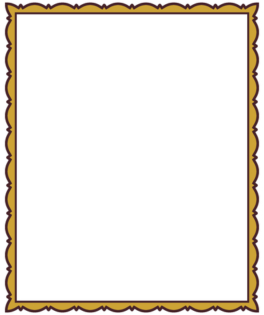 Frame vector gold vintage photo framedのイラスト素材