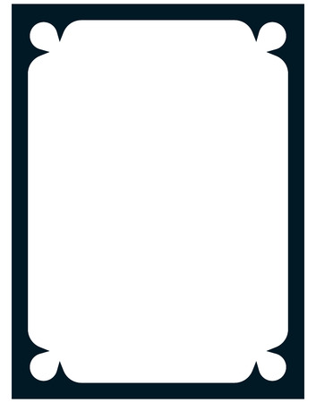 Border frame deco vector art simple line cornerのイラスト素材