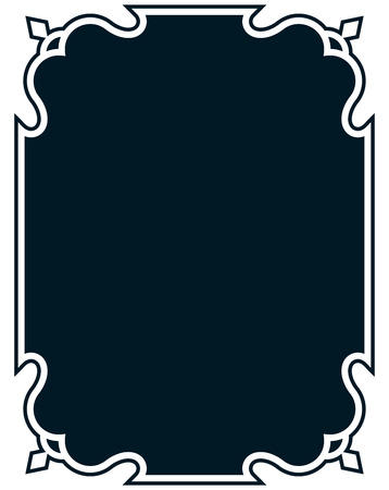 Border frame deco vector art simple line cornerのイラスト素材