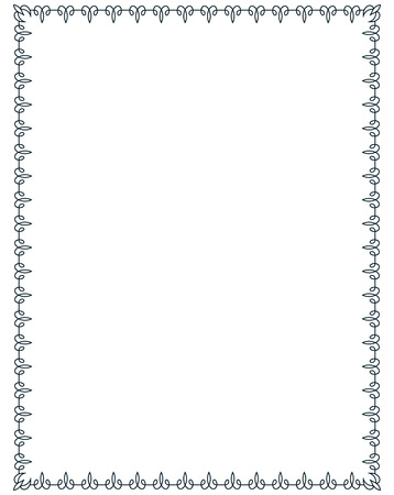 Border frame line deco vector label simpleのイラスト素材