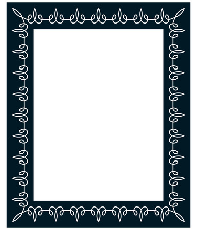 Border frame line deco vector label simpleのイラスト素材