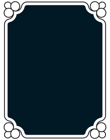 Border frame line deco vector label simpleのイラスト素材