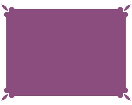 Pink purple border frame deco vector art simple line cornerのイラスト素材