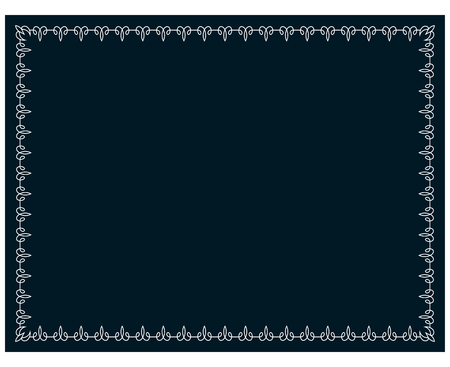 Border frame line deco vector label simpleのイラスト素材