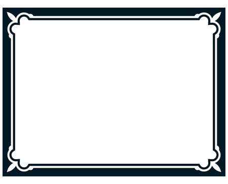 Border frame line deco vector label simpleのイラスト素材