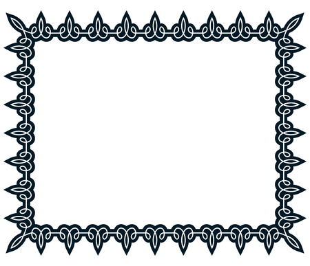 Border frame line deco vector label simpleのイラスト素材