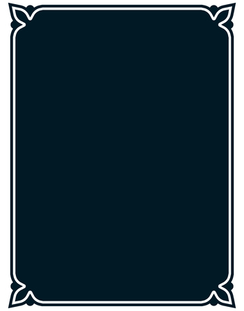 Border frame line deco vector label simpleのイラスト素材