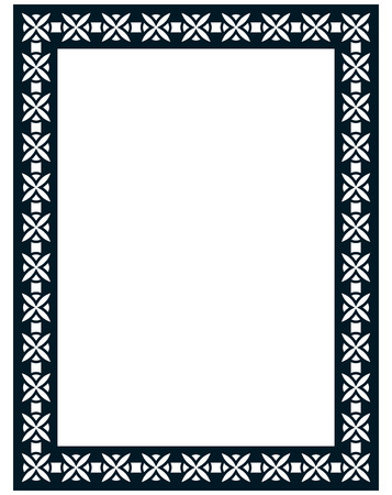 Border frame molding line deco vector label simpleのイラスト素材